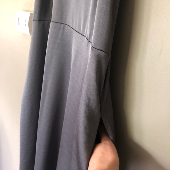 ANTHROPOLOGIE DAILY PRACTICE Carbon Shimmer Midi Slip Dress Size Small - Picture 6 of 8
